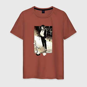 Мужская футболка хлопок с принтом Himenо в Петрозаводске, 100% хлопок | прямой крой, круглый вырез горловины, длина до линии бедер, слегка спущенное плечо. | 
