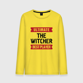 Мужской лонгслив хлопок с принтом The Witcher: Ultimate Best Player , 100% хлопок |  | 