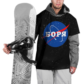 Накидка на куртку 3D с принтом Боря Наса космос в Санкт-Петербурге, 100% полиэстер |  | 