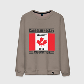 Мужской свитшот хлопок с принтом Федерация хоккея Канады в Курске, 100% хлопок |  | 