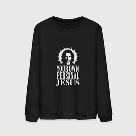 Мужской свитшот хлопок с принтом Your own personal jesus в Санкт-Петербурге, 100% хлопок |  | 