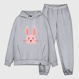 Мужской костюм хлопок OVERSIZE с принтом Pink   Rabbit в Петрозаводске,  |  | 