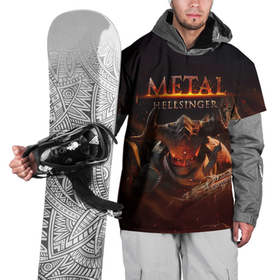 Накидка на куртку 3D с принтом Полудемон Metal Hellsinger в Белгороде, 100% полиэстер |  | Тематика изображения на принте: 