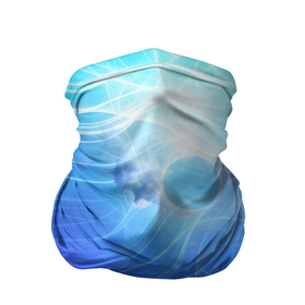 Бандана-труба 3D с принтом Голубой пульсар в Курске, 100% полиэстер, ткань с особыми свойствами — Activecool | плотность 150‒180 г/м2; хорошо тянется, но сохраняет форму | Тематика изображения на принте: 