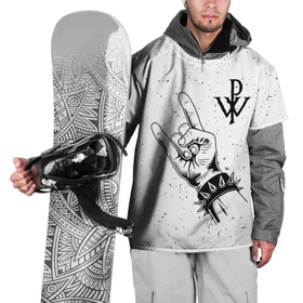 Накидка на куртку 3D с принтом Powerwolf и рок символ в Белгороде, 100% полиэстер |  | 