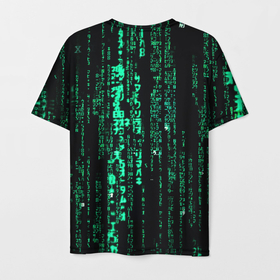 Мужская футболка 3D с принтом Программное кодирование в Белгороде, 100% полиэфир | прямой крой, круглый вырез горловины, длина до линии бедер | 