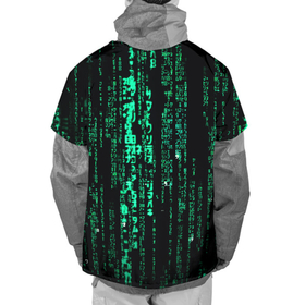 Накидка на куртку 3D с принтом Программное кодирование , 100% полиэстер |  | Тематика изображения на принте: 