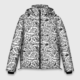 Мужская зимняя куртка 3D с принтом Змея с открытым ртом в Тюмени, верх — 100% полиэстер; подкладка — 100% полиэстер; утеплитель — 100% полиэстер | длина ниже бедра, свободный силуэт Оверсайз. Есть воротник-стойка, отстегивающийся капюшон и ветрозащитная планка. 

Боковые карманы с листочкой на кнопках и внутренний карман на молнии. | 