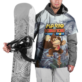 Накидка на куртку 3D с принтом Mario Donkey Kong   Nintendo   Gorilla в Новосибирске, 100% полиэстер |  | Тематика изображения на принте: 