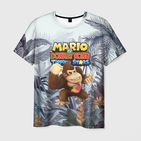 Мужская футболка 3D с принтом Mario Donkey Kong   Nintendo   Gorilla , 100% полиэфир | прямой крой, круглый вырез горловины, длина до линии бедер | 