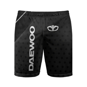 Мужские шорты спортивные с принтом Daewoo Карбон ,  |  | 