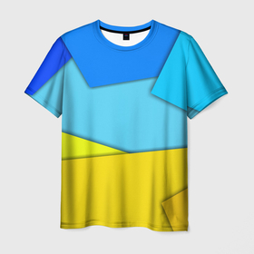Мужская футболка 3D с принтом Простой геометрический фон в Санкт-Петербурге, 100% полиэфир | прямой крой, круглый вырез горловины, длина до линии бедер | 