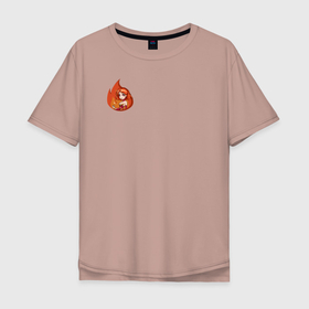 Мужская футболка хлопок Oversize с принтом Lina fire Dota 2 в Курске, 100% хлопок | свободный крой, круглый ворот, “спинка” длиннее передней части | Тематика изображения на принте: 