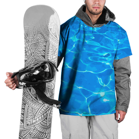Накидка на куртку 3D с принтом Абстрактные волны бассейна   текстура в Петрозаводске, 100% полиэстер |  | 