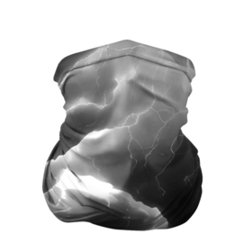 Бандана-труба 3D с принтом Молнии в черных тучах в Тюмени, 100% полиэстер, ткань с особыми свойствами — Activecool | плотность 150‒180 г/м2; хорошо тянется, но сохраняет форму | 