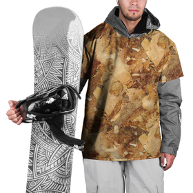 Накидка на куртку 3D с принтом Натуральные древесные стружки опилки в Тюмени, 100% полиэстер |  | 