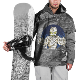 Накидка на куртку 3D с принтом Мумия наводит ужас в Курске, 100% полиэстер |  | 