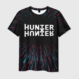Мужская футболка 3D с принтом Hunter x Hunter infinity , 100% полиэфир | прямой крой, круглый вырез горловины, длина до линии бедер | 