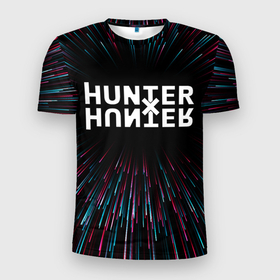 Мужская футболка 3D Slim с принтом Hunter x Hunter infinity , 100% полиэстер с улучшенными характеристиками | приталенный силуэт, круглая горловина, широкие плечи, сужается к линии бедра | 