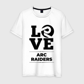 Мужская футболка хлопок с принтом ARC Raiders love classic в Петрозаводске, 100% хлопок | прямой крой, круглый вырез горловины, длина до линии бедер, слегка спущенное плечо. | 
