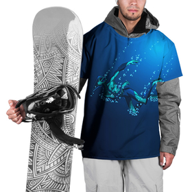 Накидка на куртку 3D с принтом Ихтиандр : человек   амфибия рисунок в Петрозаводске, 100% полиэстер |  | Тематика изображения на принте: 
