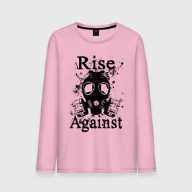 Мужской лонгслив хлопок с принтом Rise Against rock , 100% хлопок |  | Тематика изображения на принте: 