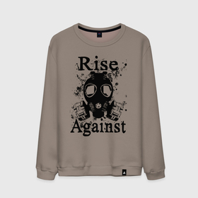 Мужской свитшот хлопок с принтом Rise Against rock в Кировске, 100% хлопок |  | 