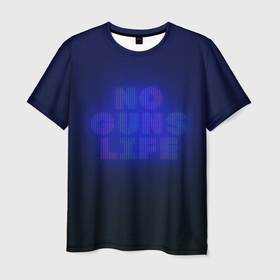 Мужская футболка 3D с принтом No guns life tv в Кировске, 100% полиэфир | прямой крой, круглый вырез горловины, длина до линии бедер | 