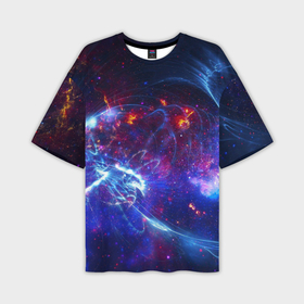 Мужская футболка OVERSIZE 3D с принтом Абстрактное космическое пространство в Кировске,  |  | 