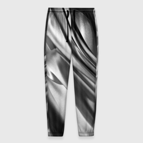 Мужские брюки 3D с принтом Объёмный сатин   текстура в Тюмени, 100% полиэстер | манжеты по низу, эластичный пояс регулируется шнурком, по бокам два кармана без застежек, внутренняя часть кармана из мелкой сетки | 