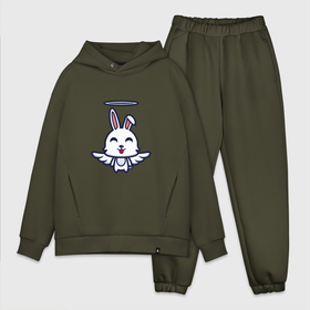 Мужской костюм хлопок OVERSIZE с принтом Angel Bunny в Кировске,  |  | 