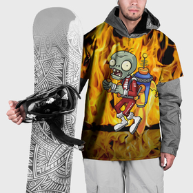 Накидка на куртку 3D с принтом Зомби с реактивным движком   Растения против зомби в Курске, 100% полиэстер |  | 