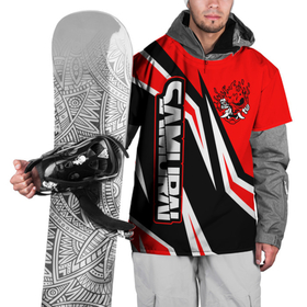 Накидка на куртку 3D с принтом Samurai   Киберпанк 2077   Красный спорт в Тюмени, 100% полиэстер |  | Тематика изображения на принте: 