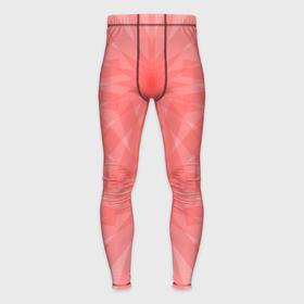 Мужские тайтсы 3D с принтом Красно розовый симметричный узор в Тюмени,  |  | 