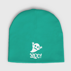 Мужская шапка демисезонная с принтом Забавный призрак   boo в городе Новоалтайск,  |  | Тематика изображения на принте: 