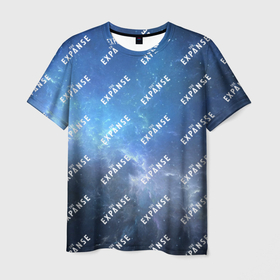 Мужская футболка 3D с принтом The Expanse pattern в Санкт-Петербурге, 100% полиэфир | прямой крой, круглый вырез горловины, длина до линии бедер | 