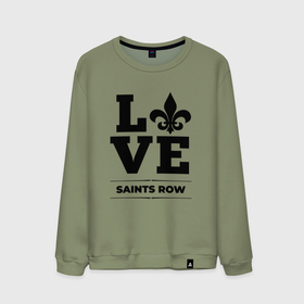Мужской свитшот хлопок с принтом Saints Row love classic в Санкт-Петербурге, 100% хлопок |  | 