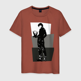 Мужская футболка хлопок с принтом taylor of chaos Jimin в Тюмени, 100% хлопок | прямой крой, круглый вырез горловины, длина до линии бедер, слегка спущенное плечо. | 