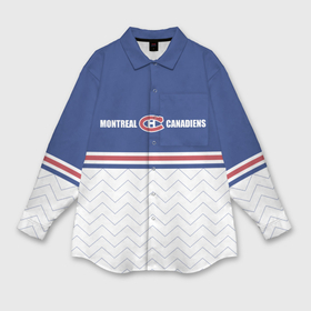 Мужская рубашка oversize 3D с принтом Клуб НХЛ Монреаль Канадиенс в Кировске,  |  | Тематика изображения на принте: 