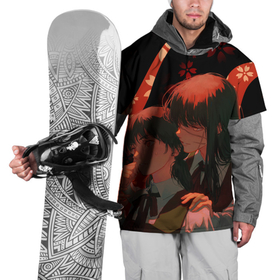 Накидка на куртку 3D с принтом Аса Митака и Демон войны   Человек бензопила , 100% полиэстер |  | 