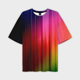 Мужская футболка OVERSIZE 3D с принтом Цветной спектр ,  |  | 