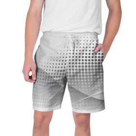 Мужские шорты 3D с принтом Стальной градиент в Ухте,  полиэстер 100% | прямой крой, два кармана без застежек по бокам. Мягкая трикотажная резинка на поясе, внутри которой широкие завязки. Длина чуть выше колен | 