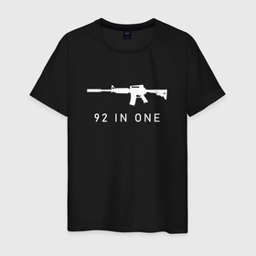 Мужская футболка хлопок с принтом CS GO M4A1 S в городе Новоалтайск, 100% хлопок | прямой крой, круглый вырез горловины, длина до линии бедер, слегка спущенное плечо. | 