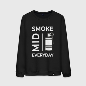 Мужской свитшот хлопок с принтом Smoke Mid Everyday в Тюмени, 100% хлопок |  | 