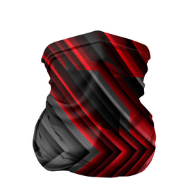 Бандана-труба 3D с принтом Чёрно красный паркет (графика) в Санкт-Петербурге, 100% полиэстер, ткань с особыми свойствами — Activecool | плотность 150‒180 г/м2; хорошо тянется, но сохраняет форму | 