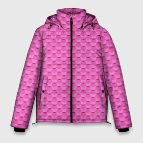 Мужская зимняя куртка 3D с принтом Геометрический современный розовый однотонный узор в Новосибирске, верх — 100% полиэстер; подкладка — 100% полиэстер; утеплитель — 100% полиэстер | длина ниже бедра, свободный силуэт Оверсайз. Есть воротник-стойка, отстегивающийся капюшон и ветрозащитная планка. 

Боковые карманы с листочкой на кнопках и внутренний карман на молнии. | 