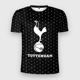 Мужская футболка 3D Slim с принтом Tottenham sport на темном фоне , 100% полиэстер с улучшенными характеристиками | приталенный силуэт, круглая горловина, широкие плечи, сужается к линии бедра | 
