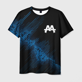 Мужская футболка 3D с принтом Asking Alexandria звуковая волна , 100% полиэфир | прямой крой, круглый вырез горловины, длина до линии бедер | 