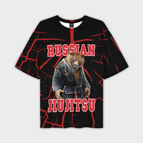 Мужская футболка OVERSIZE 3D с принтом Russian Jii Jitsu в Кировске,  |  | 