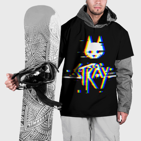 Накидка на куртку 3D с принтом Stray glitch logo в Курске, 100% полиэстер |  | Тематика изображения на принте: 